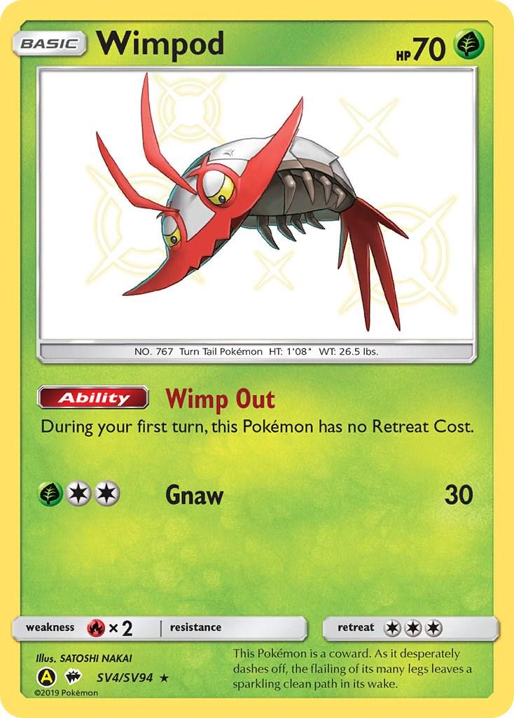 Hidden Fates Wimpod Pokémon card
